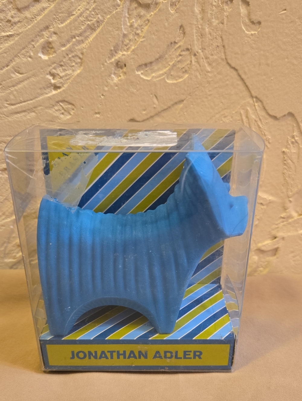 Jonathan Adler Bright Blue Scottie Dog Figurine